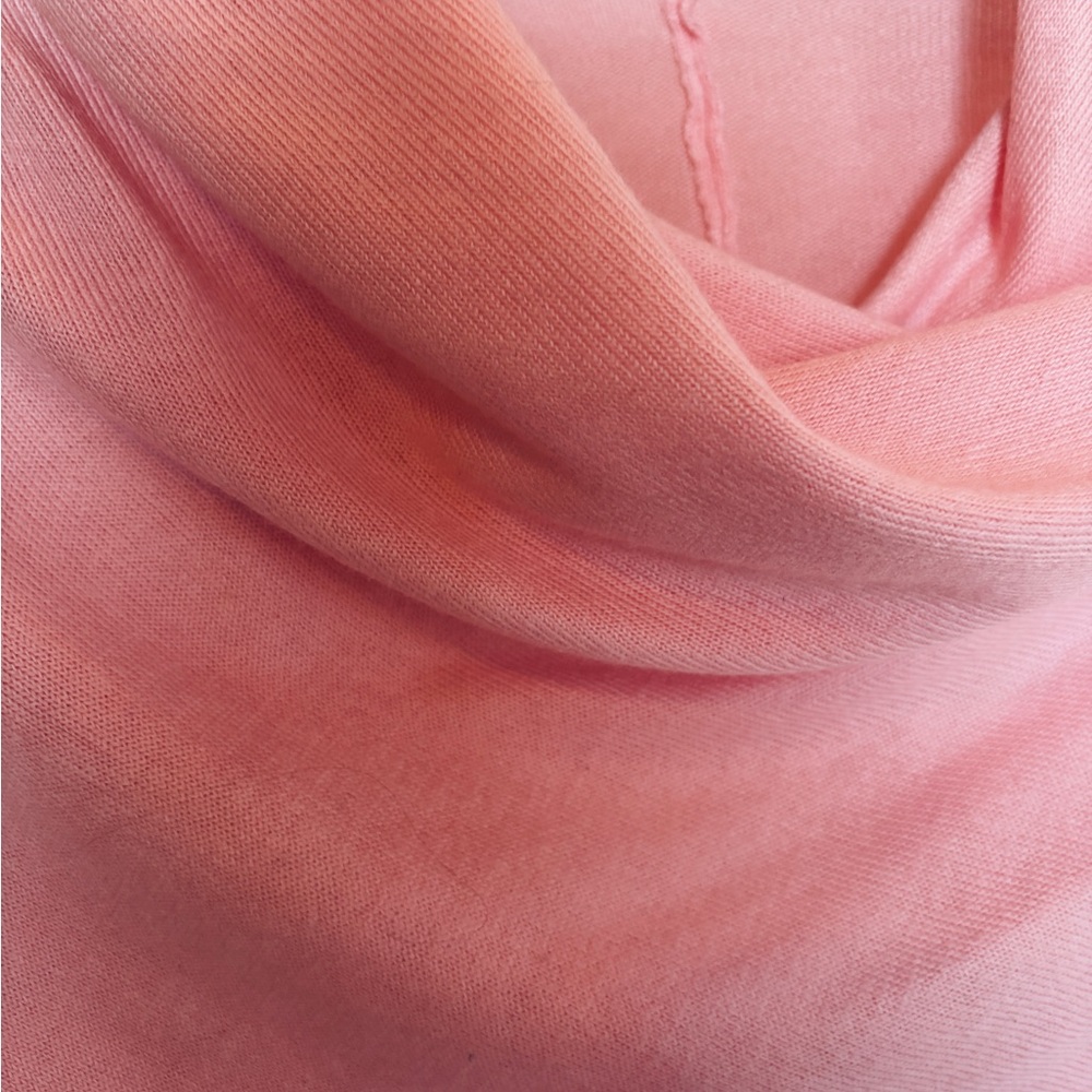 Light Pink Open-Front Draped Women's Cardigan Shawl Sweater Wrap L XL XXL - Picture 5 of 9